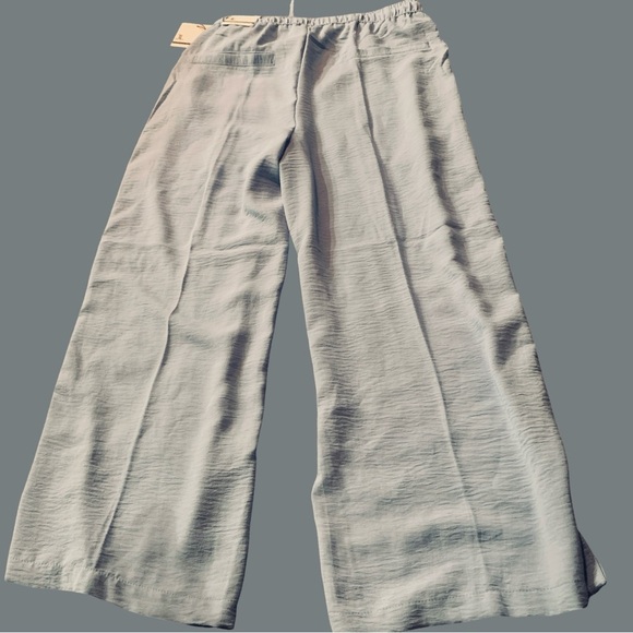 Jules And Leopold Pull On Wide Leg Pants Size M Light Blue NWT With Pockets - Picture 2 of 7